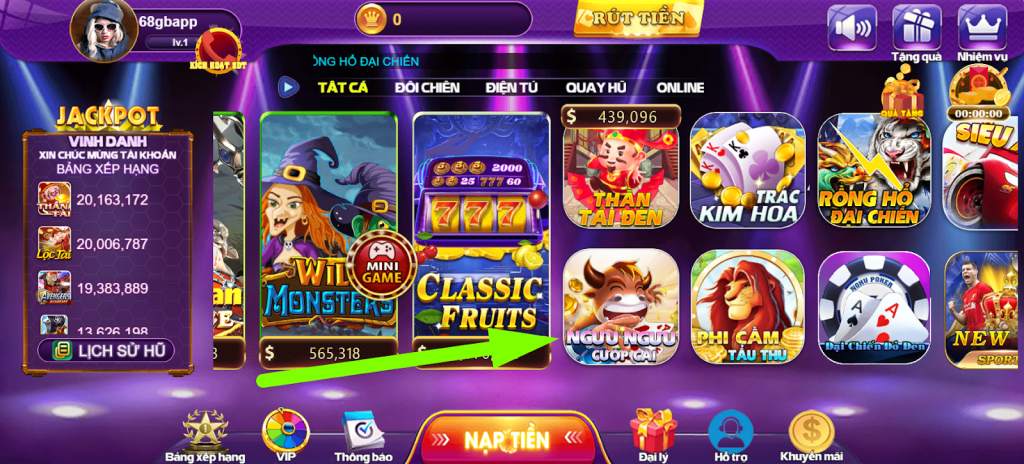 Cách chơi ngưu ngưu cướp cái 68gb bách chiến bách thắng 1 Ngưu ngưu cướp cái 68gb là trò chơi gì?